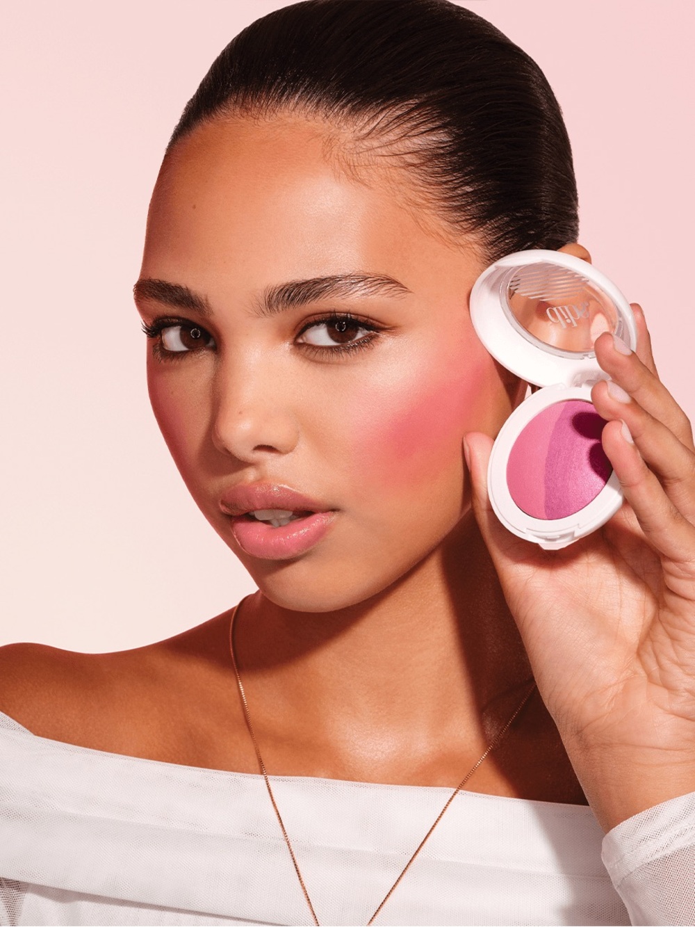 DIBS Beauty The Duet Baked Blush in VIP Pink New in Box